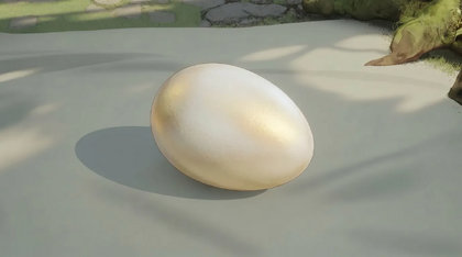 Gilded Gander Egg