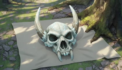 Frost-Bitten Troll Skull