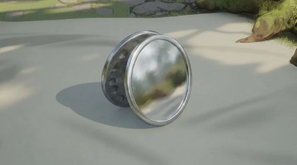 Small Steel Mirror