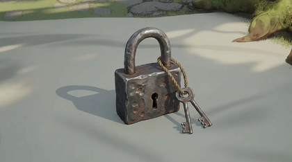 Warded Iron Lock