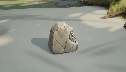 Worn Stone Fragment